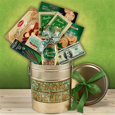 Thanks A Million III Gift Basket Tin