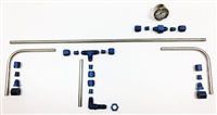 Dellorto (7mm Banjo Bolt) Hardline Fuel Line Kit - 8081