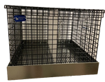 2 Hole Black Vinyl Coat Small Animal Transport Cage