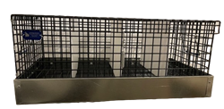 4 Hole Black Vinyl Coat Small Animal Transport Cage