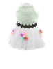 White/Mint Bunny Dress