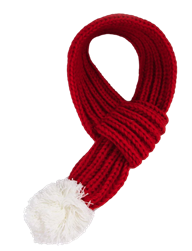 Red Knitted Bunny Scarf