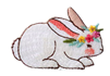 L'il Sis Bunny Embroidered Applique