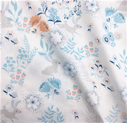 Bunny Rabbit Print Fabric