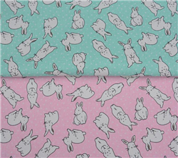 Bunny Rabbit Print Fabric