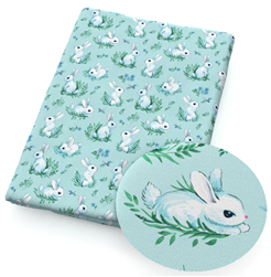 Bunny Rabbit Print Fabric