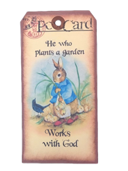 He Who Plants a Garden.... Gift Tag