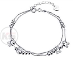 .925 Sterling Silver Bunny Bracelet