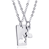 Best Friends Bunny Cutout Necklaces