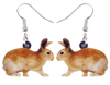 Acrylic Bunny Dangle Earrings