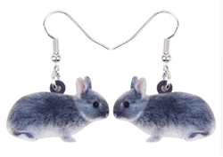 Acrylic Bunny Dangle Earrings