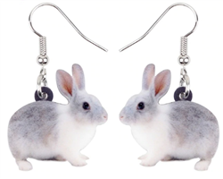 Acrylic Bunny Dangle Earrings