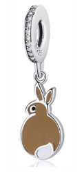 .925 Sterling Silver Bunny Pandora Charm