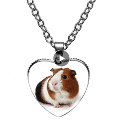 Guinea Pig Heart Necklace