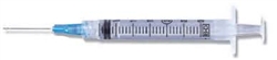 3CC Syringe with 23GA 1 1/2" Needle