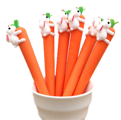 All Things Bunnies Bunny on a Carrot Pen