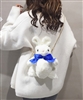 White Fuzzy Bunny Purse/Backpack