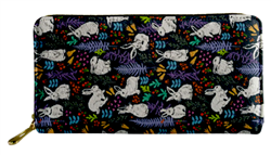 Floral Bunnies Wallet/Organizer