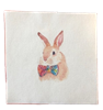 All Things Bunnies Bowtie Bunny Quilting Square