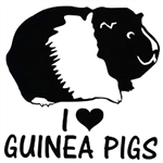 "I Love Guinea Pigs" Sticker