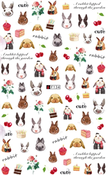 Bunny Nail Art Stickers