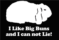I Like Big Buns and I Can Not Lie Decal Sticker