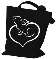 Heart Bunny Tote Bag