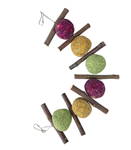 Hanging Apple Wood/Flavored Hay Balls Treat