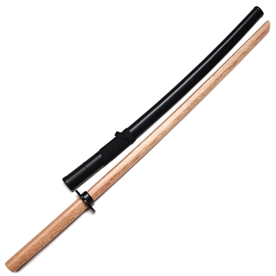 Master Series :: Iaido Practice Set (Natural Oak Bokken with Tsuba & Saya)