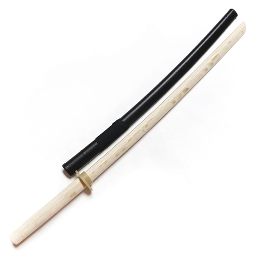 Master Series :: Iaido Practice Set (White Oak Bokken with Tsuba & Saya)