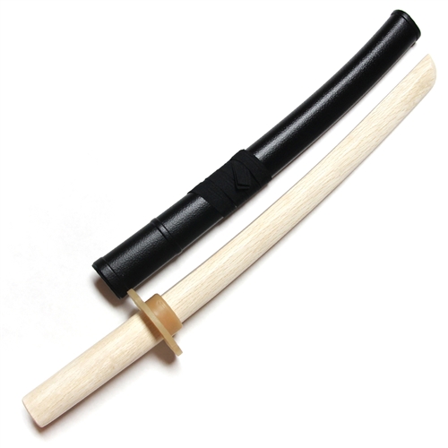 Master Series :: Oak Bokken with Tsuba & Saya (Short) NATURAL WHITE