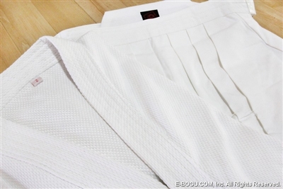 Top Quality WHITE #8,000 Hakama & SUPER KEIKOGI Set