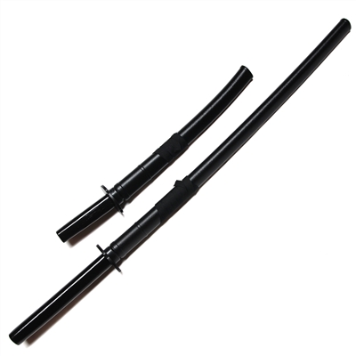 Basics Series :: Oak Bokken Set with Sayas (Long and Short) BLACK