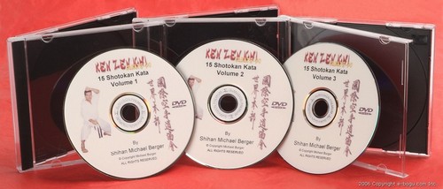 15 Shotokan Kata with Michael Berger Volume I, II, & III Set