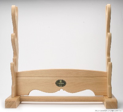 3 Tier Natural Wooden Sword Stand