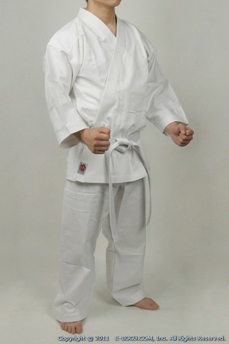 Top quality BUTOKU Medium Weight Karate Uniform Set (WHITE)