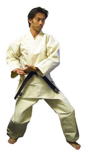 Master Quality Super Heavy 18 oz Non-Bleached Karate Jacket and Pants Uniform Set