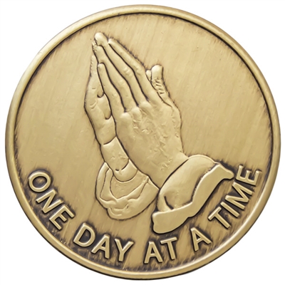 Praying Hands Bronze Inspiration Medallion