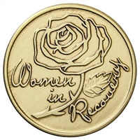 Women In Recovery Rose Bronze inspiration Medallion