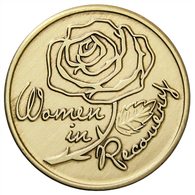Women In Recovery Rose Bronze inspiration Medallion