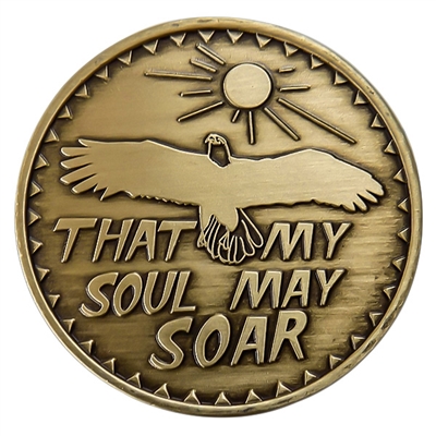 That My Soul May Soar Bronze Inspiration Medallion - BRM 102