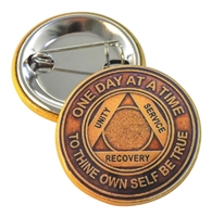 AA Anniversary Medallion BUTTON