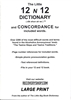 <!640> AA Reference Book - The Little 12 N 12 Dictionary - LARGE Print
