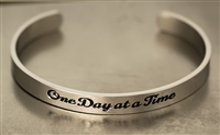 Stainless Steel - One Day at a Time - Cuff Bracelet | RecoveryShop