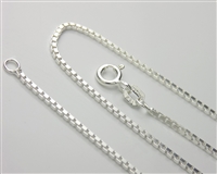Medium Box Chain Necklace with Spring Ring Clasp