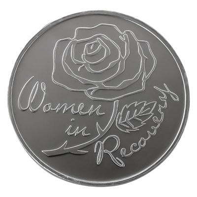 Women In Recovery Rose - Serenity Prayer Inspirational Aluminum Coin