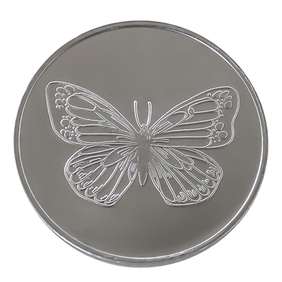 Aluminum Butterfly Coin with Serenity Prayer on the back