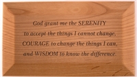 Laser Engraved - Serenity Prayer God Box