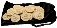 Laser Engraved AA Meeting Topic Wooden Chips