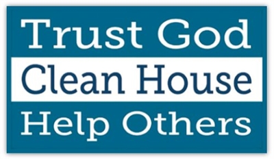 Trust God, Clean House, Help Others Recovery Magnet